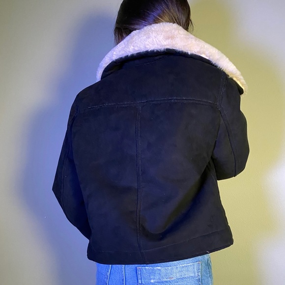 Faux Fur Bomber Jacket - Picture 4 of 4